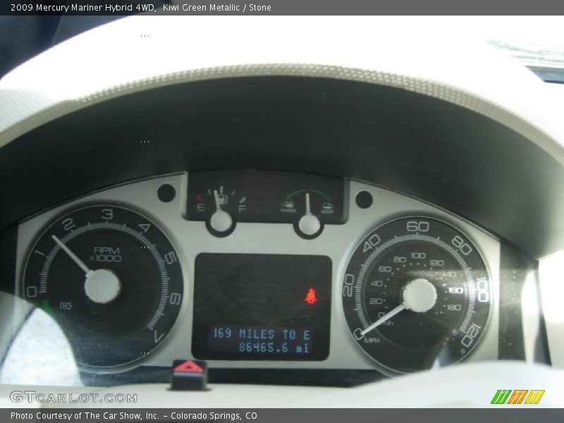 Kiwi Green Metallic / Stone 2009 Mercury Mariner Hybrid 4WD