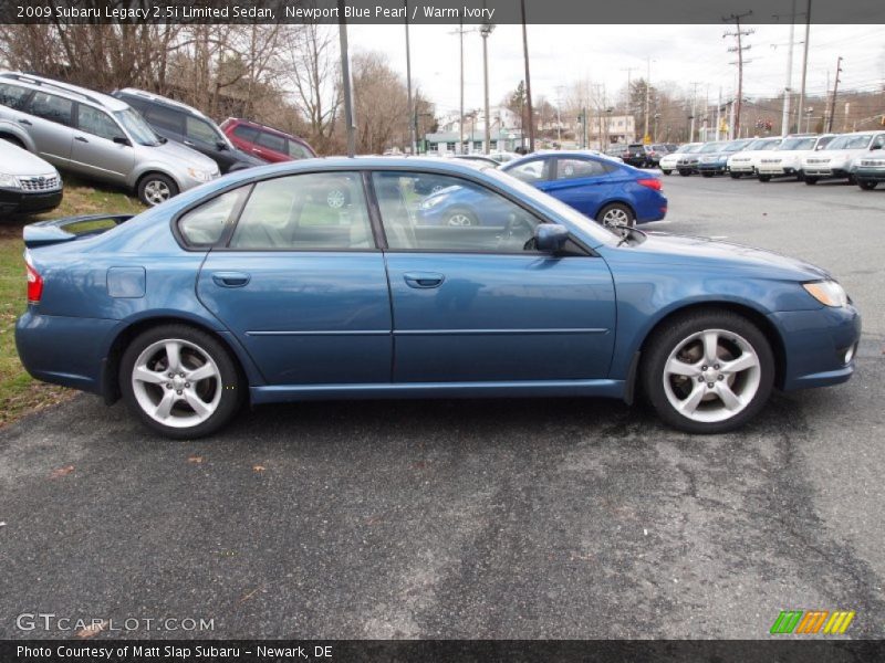 Newport Blue Pearl / Warm Ivory 2009 Subaru Legacy 2.5i Limited Sedan