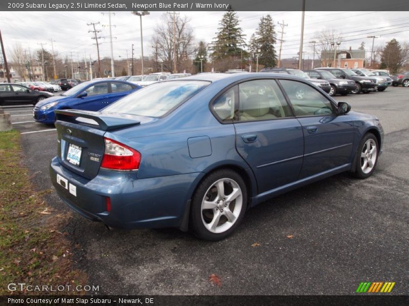 Newport Blue Pearl / Warm Ivory 2009 Subaru Legacy 2.5i Limited Sedan
