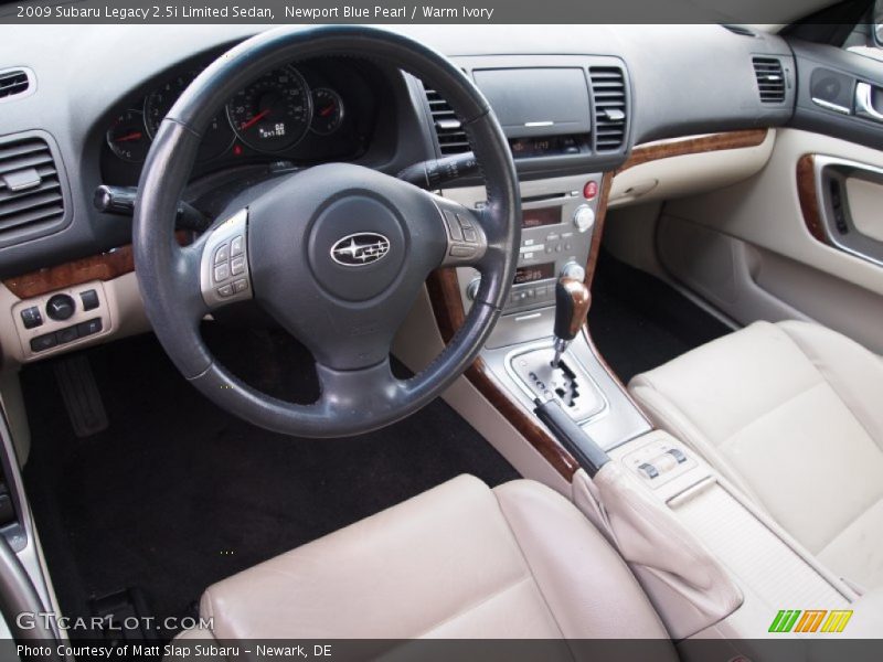 Newport Blue Pearl / Warm Ivory 2009 Subaru Legacy 2.5i Limited Sedan