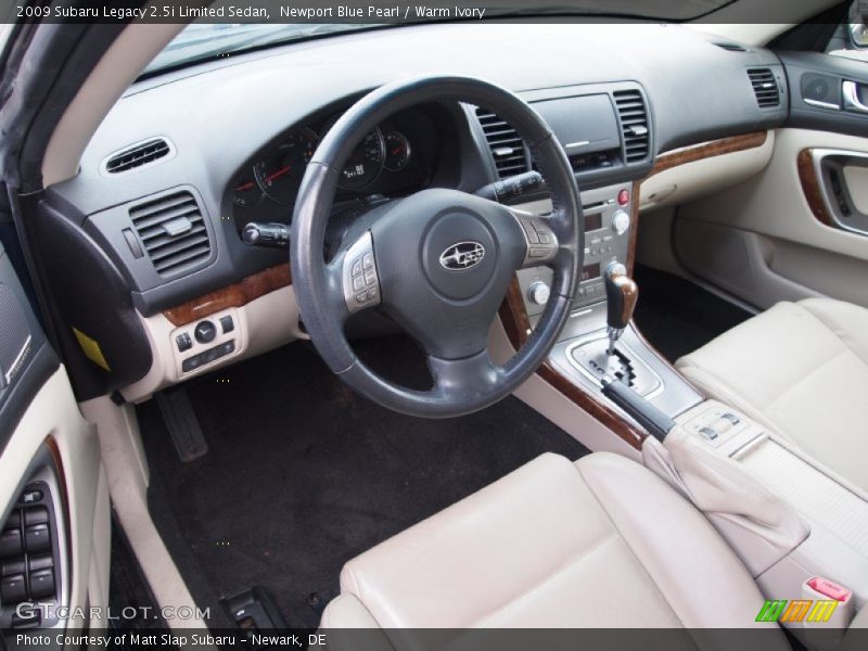 Newport Blue Pearl / Warm Ivory 2009 Subaru Legacy 2.5i Limited Sedan