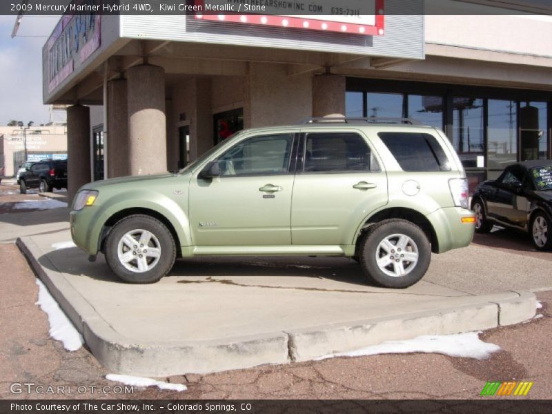 Kiwi Green Metallic / Stone 2009 Mercury Mariner Hybrid 4WD