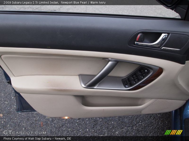 Newport Blue Pearl / Warm Ivory 2009 Subaru Legacy 2.5i Limited Sedan