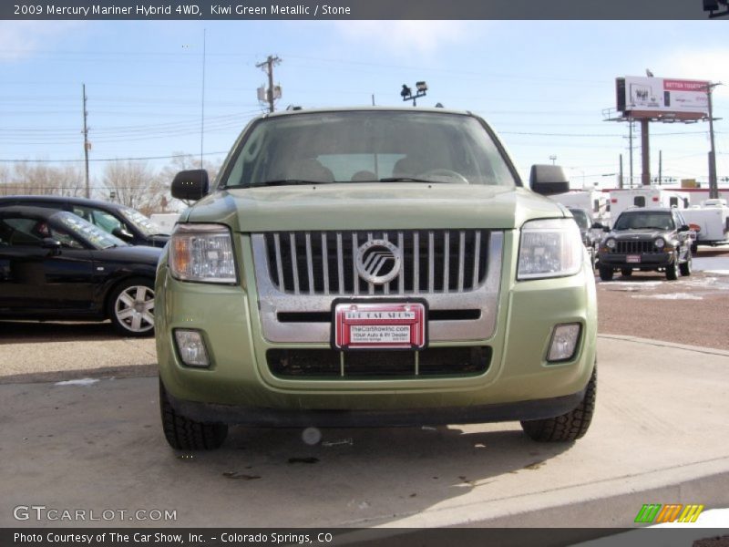 Kiwi Green Metallic / Stone 2009 Mercury Mariner Hybrid 4WD