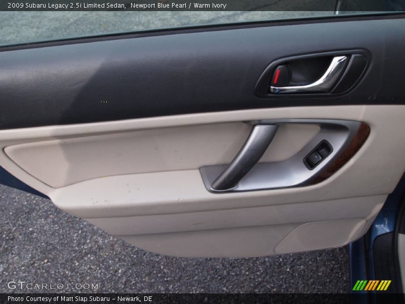 Newport Blue Pearl / Warm Ivory 2009 Subaru Legacy 2.5i Limited Sedan
