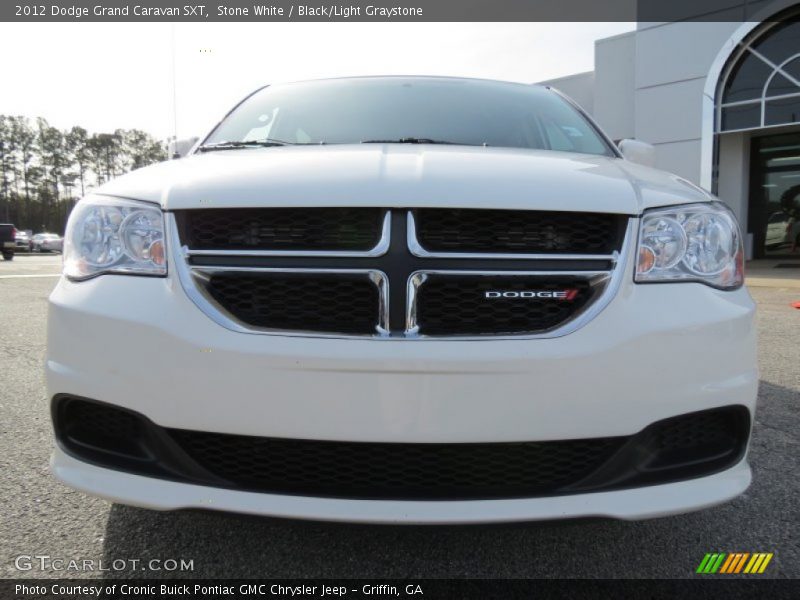 Stone White / Black/Light Graystone 2012 Dodge Grand Caravan SXT