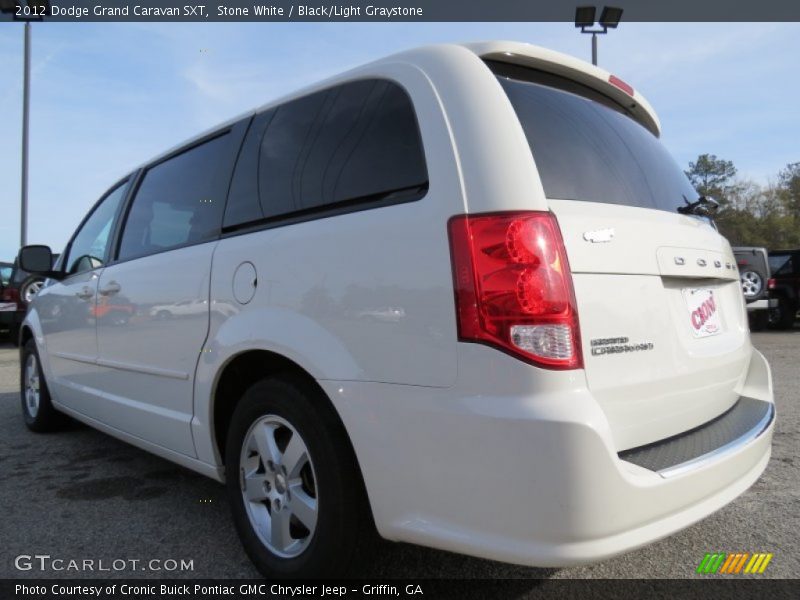 Stone White / Black/Light Graystone 2012 Dodge Grand Caravan SXT