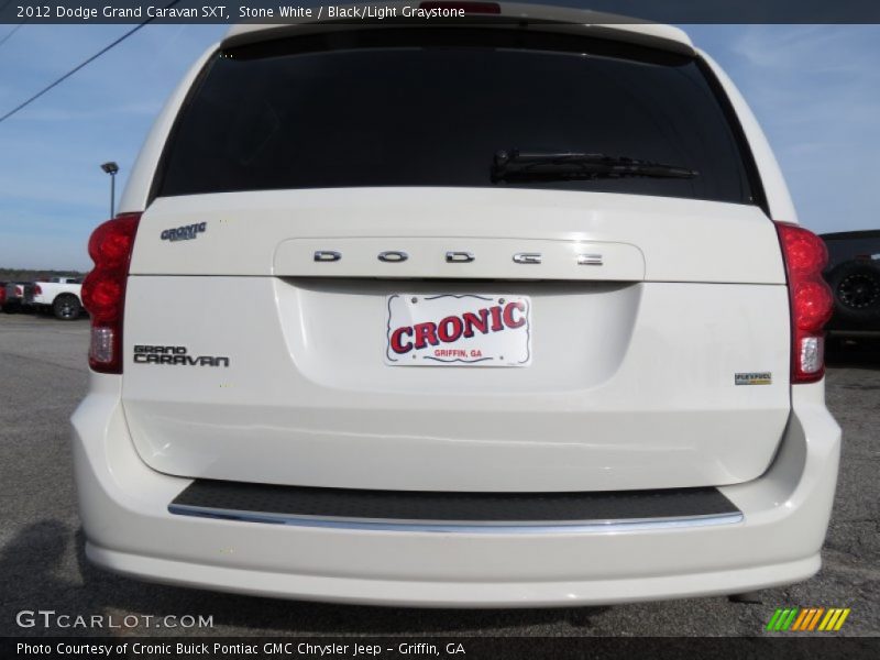 Stone White / Black/Light Graystone 2012 Dodge Grand Caravan SXT