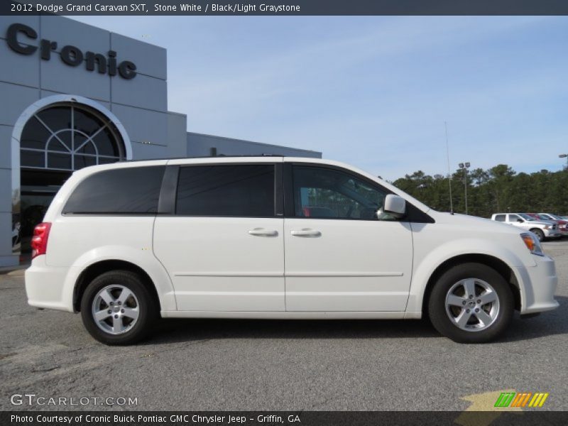 Stone White / Black/Light Graystone 2012 Dodge Grand Caravan SXT