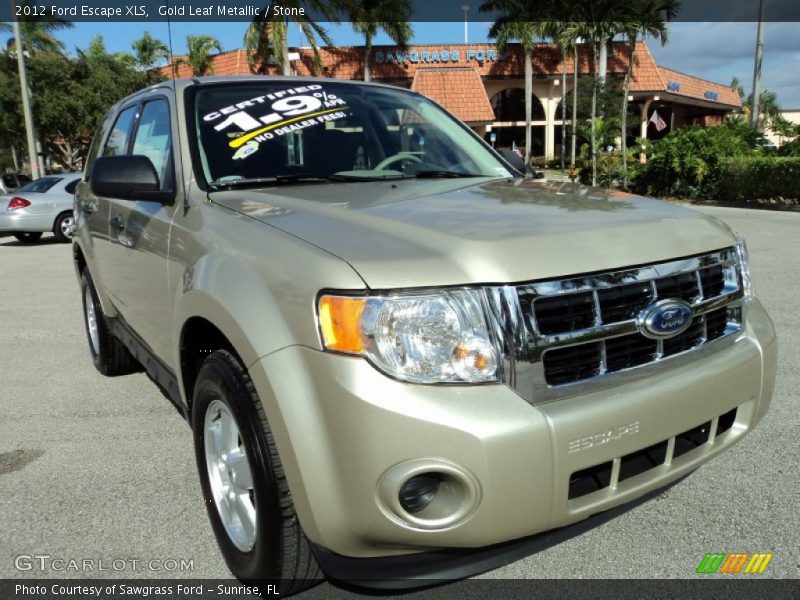 Gold Leaf Metallic / Stone 2012 Ford Escape XLS