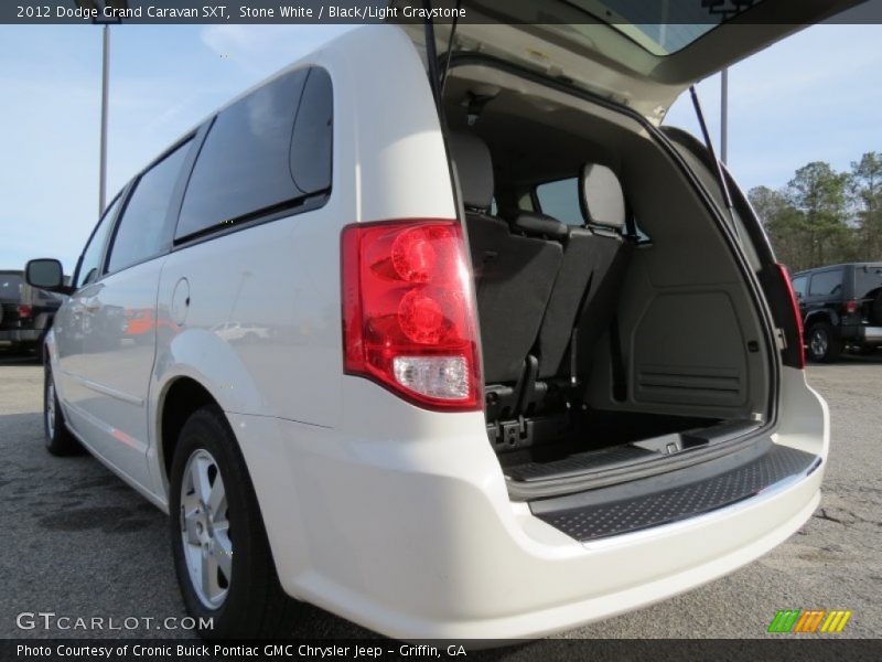 Stone White / Black/Light Graystone 2012 Dodge Grand Caravan SXT