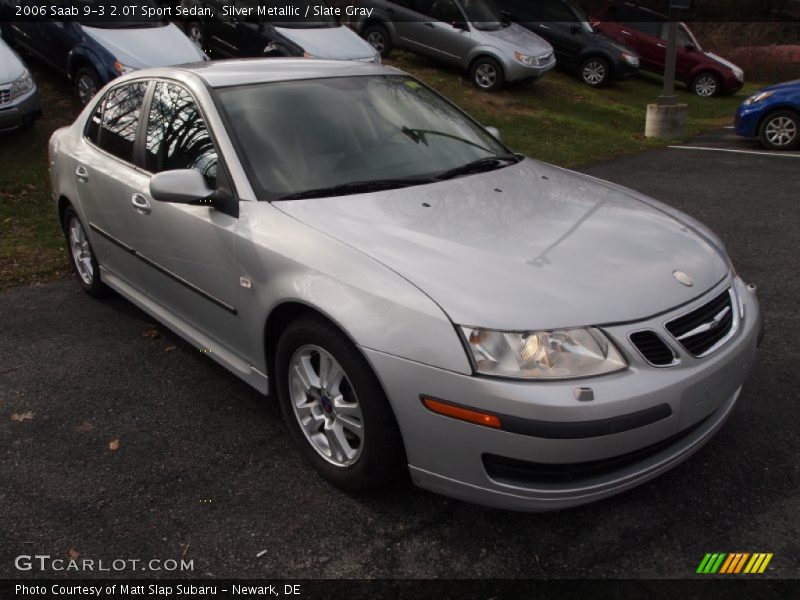 Silver Metallic / Slate Gray 2006 Saab 9-3 2.0T Sport Sedan