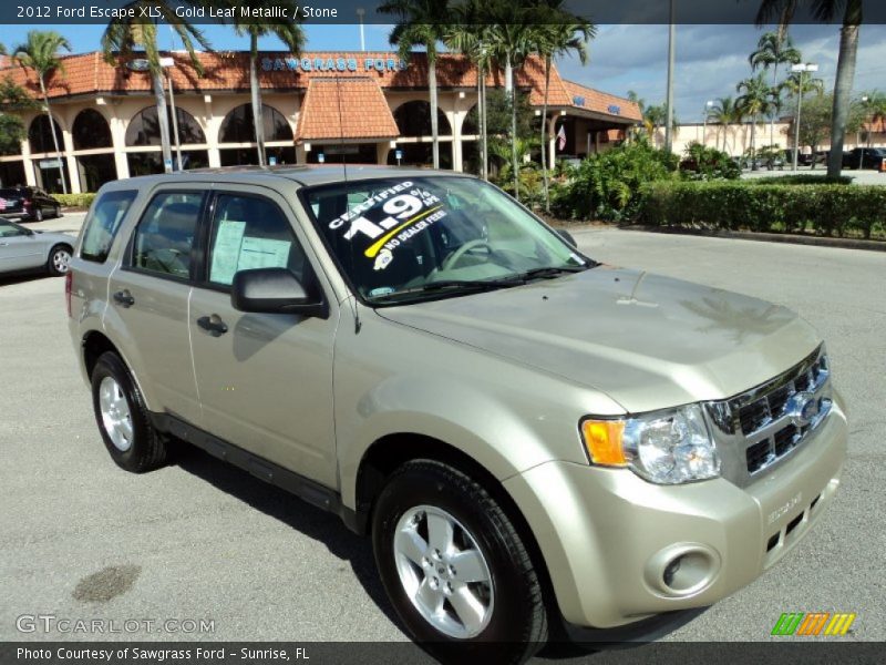 Gold Leaf Metallic / Stone 2012 Ford Escape XLS