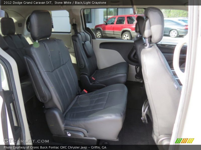 Stone White / Black/Light Graystone 2012 Dodge Grand Caravan SXT
