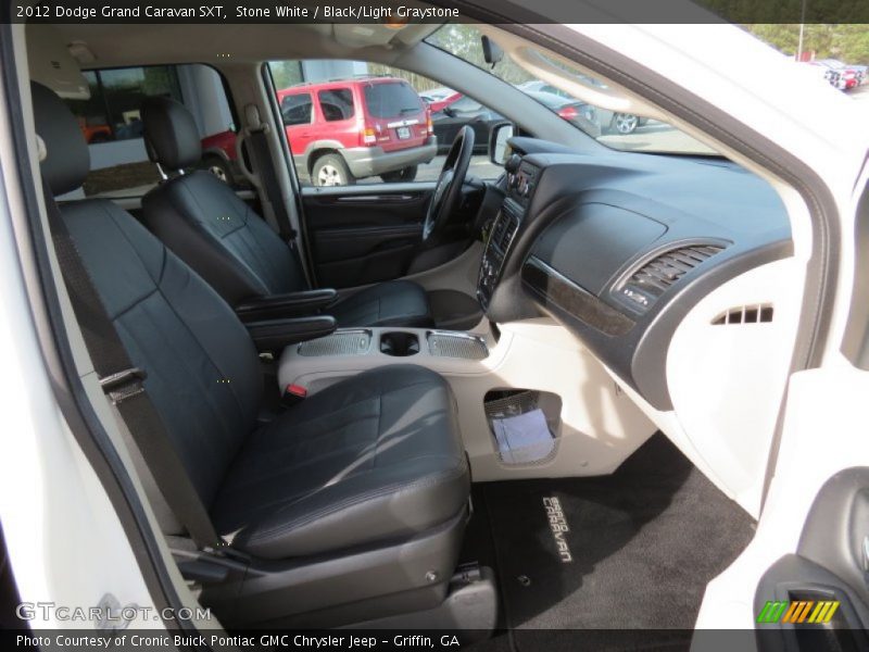 Stone White / Black/Light Graystone 2012 Dodge Grand Caravan SXT