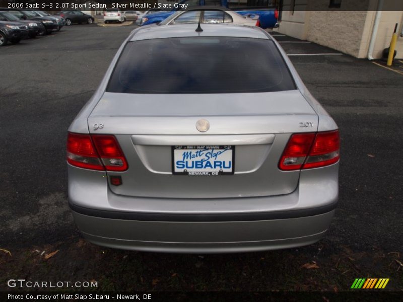 Silver Metallic / Slate Gray 2006 Saab 9-3 2.0T Sport Sedan