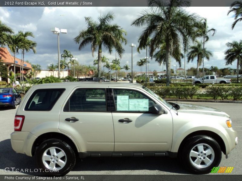 Gold Leaf Metallic / Stone 2012 Ford Escape XLS