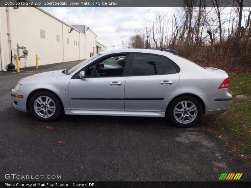 Silver Metallic / Slate Gray 2006 Saab 9-3 2.0T Sport Sedan