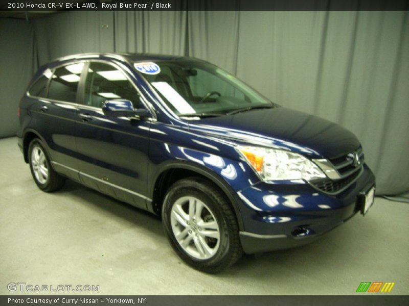 Royal Blue Pearl / Black 2010 Honda CR-V EX-L AWD