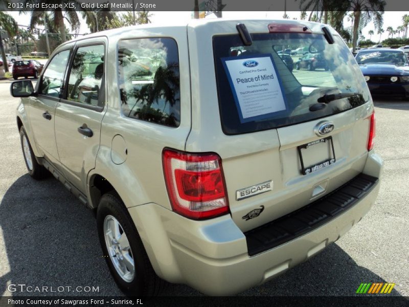 Gold Leaf Metallic / Stone 2012 Ford Escape XLS