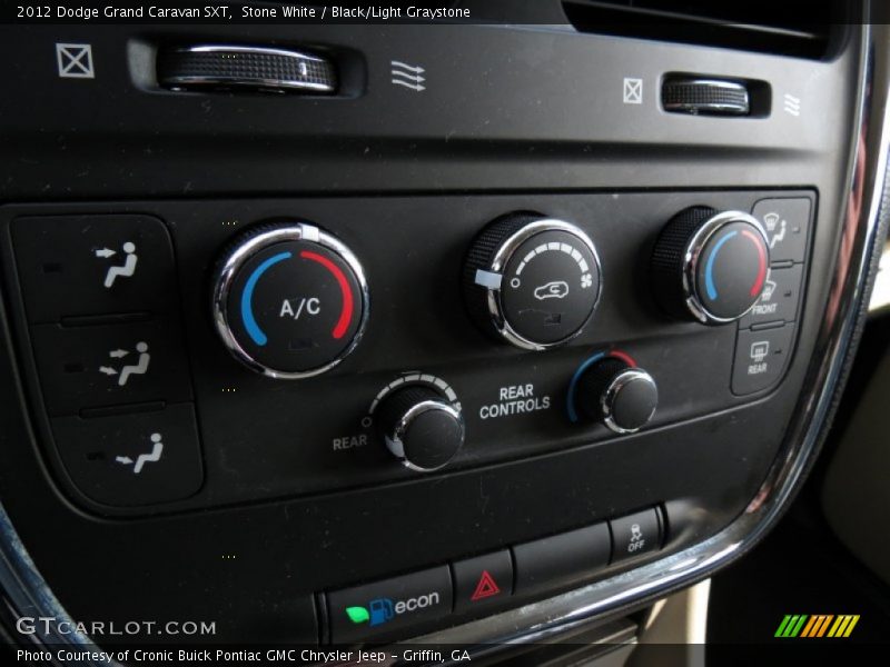 Stone White / Black/Light Graystone 2012 Dodge Grand Caravan SXT