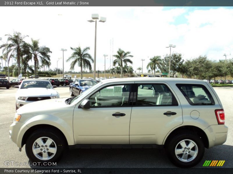 Gold Leaf Metallic / Stone 2012 Ford Escape XLS