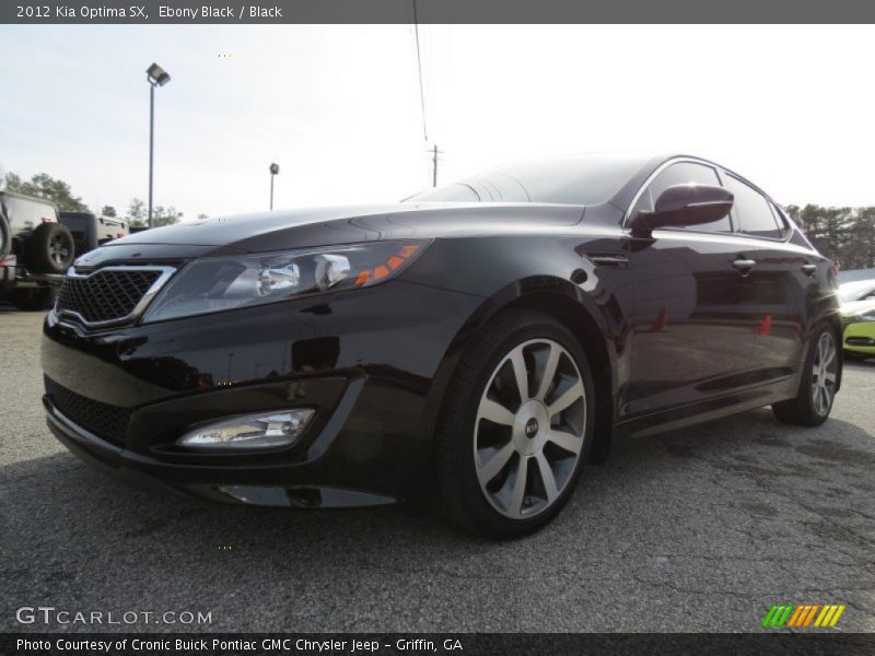 Ebony Black / Black 2012 Kia Optima SX