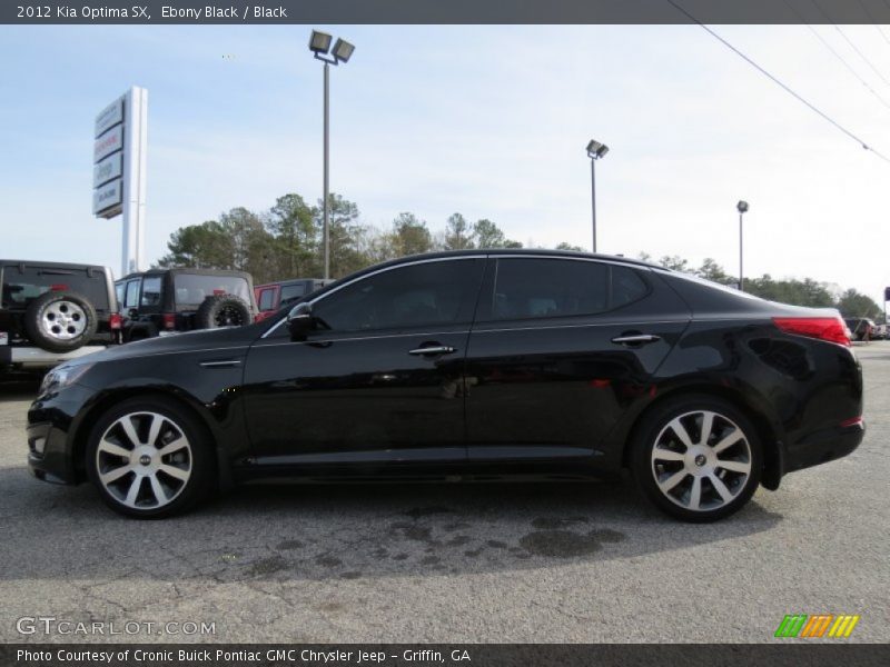 Ebony Black / Black 2012 Kia Optima SX