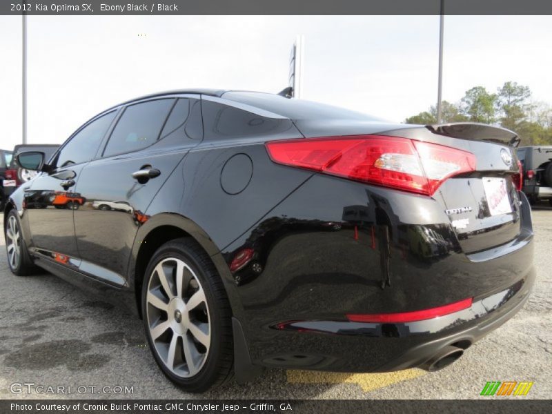 Ebony Black / Black 2012 Kia Optima SX