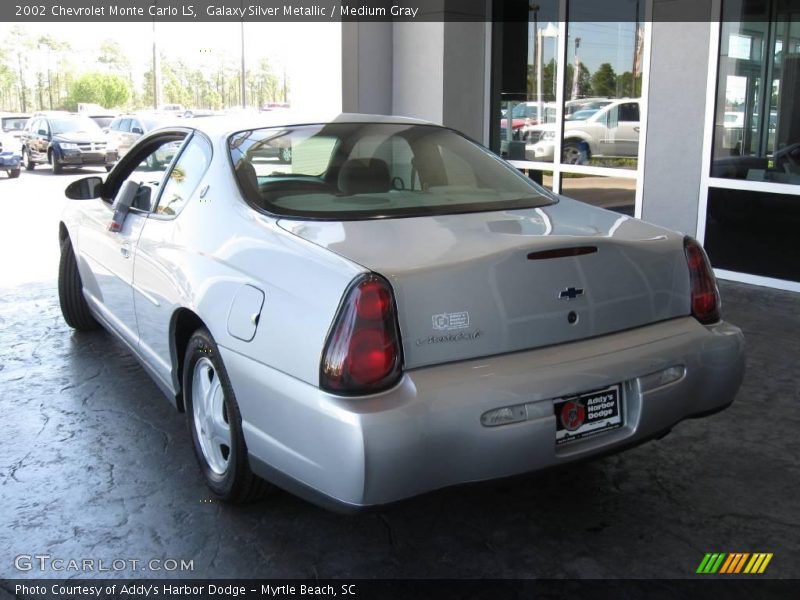 Galaxy Silver Metallic / Medium Gray 2002 Chevrolet Monte Carlo LS