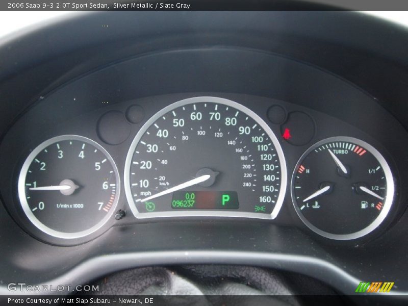 Silver Metallic / Slate Gray 2006 Saab 9-3 2.0T Sport Sedan