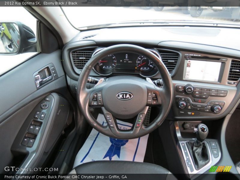 Ebony Black / Black 2012 Kia Optima SX