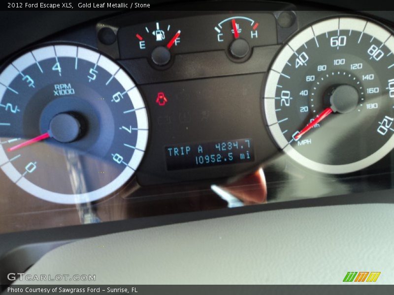 Gold Leaf Metallic / Stone 2012 Ford Escape XLS