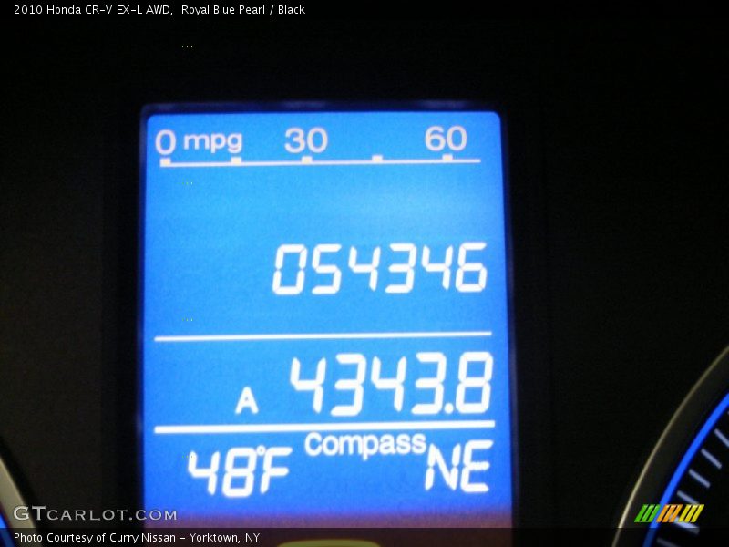 Royal Blue Pearl / Black 2010 Honda CR-V EX-L AWD