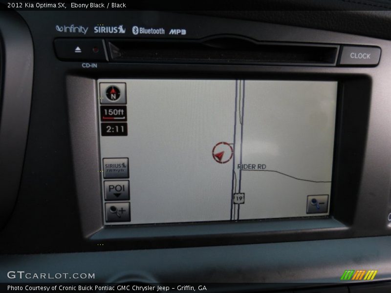 Navigation of 2012 Optima SX