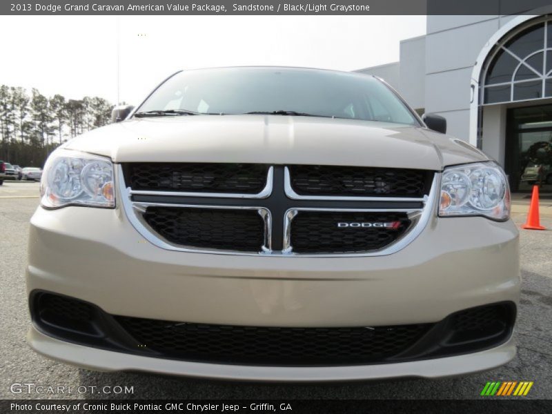 Sandstone / Black/Light Graystone 2013 Dodge Grand Caravan American Value Package