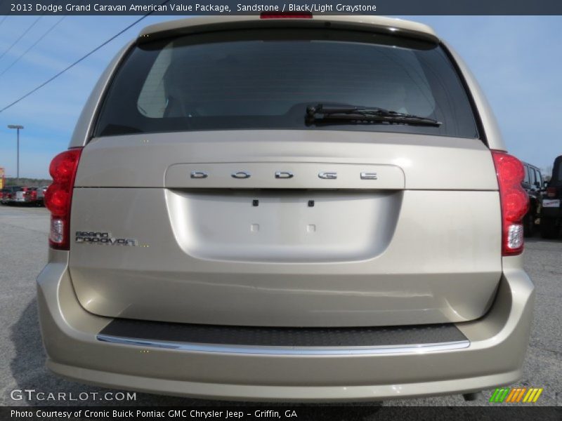 Sandstone / Black/Light Graystone 2013 Dodge Grand Caravan American Value Package
