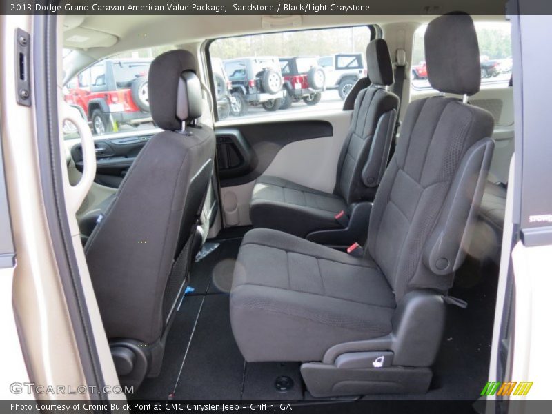 Sandstone / Black/Light Graystone 2013 Dodge Grand Caravan American Value Package