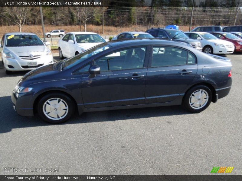 Magnetic Pearl / Blue 2010 Honda Civic Hybrid Sedan
