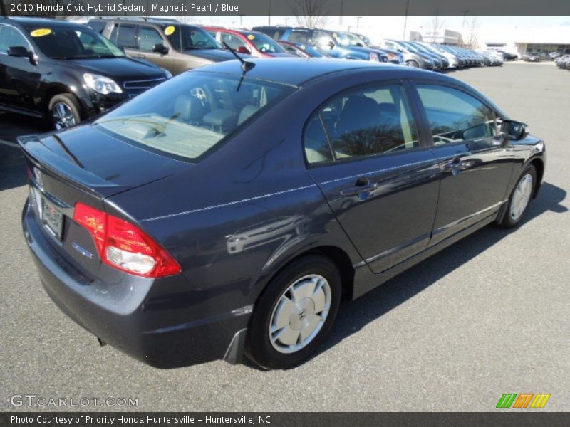 Magnetic Pearl / Blue 2010 Honda Civic Hybrid Sedan