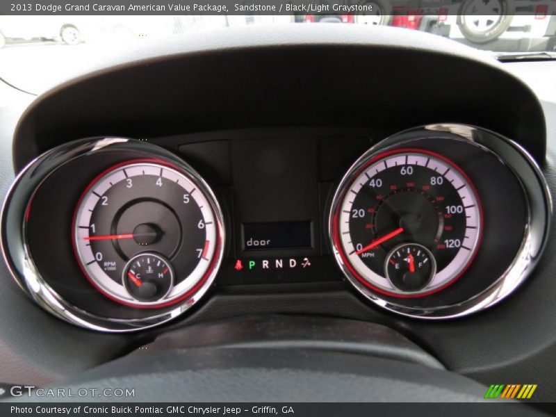 Sandstone / Black/Light Graystone 2013 Dodge Grand Caravan American Value Package