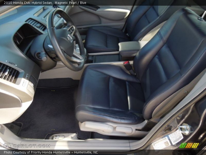 Magnetic Pearl / Blue 2010 Honda Civic Hybrid Sedan