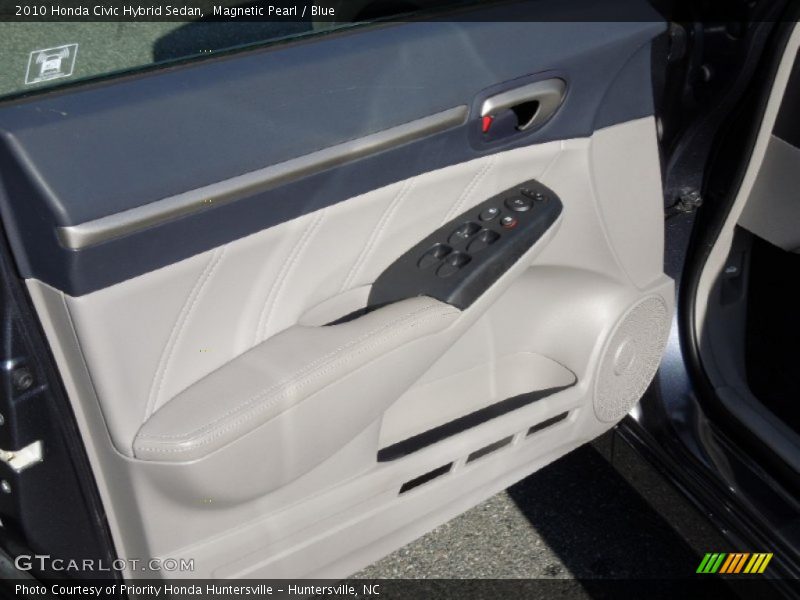 Magnetic Pearl / Blue 2010 Honda Civic Hybrid Sedan