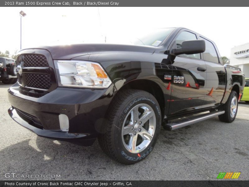 Black / Black/Diesel Gray 2013 Ram 1500 Express Crew Cab