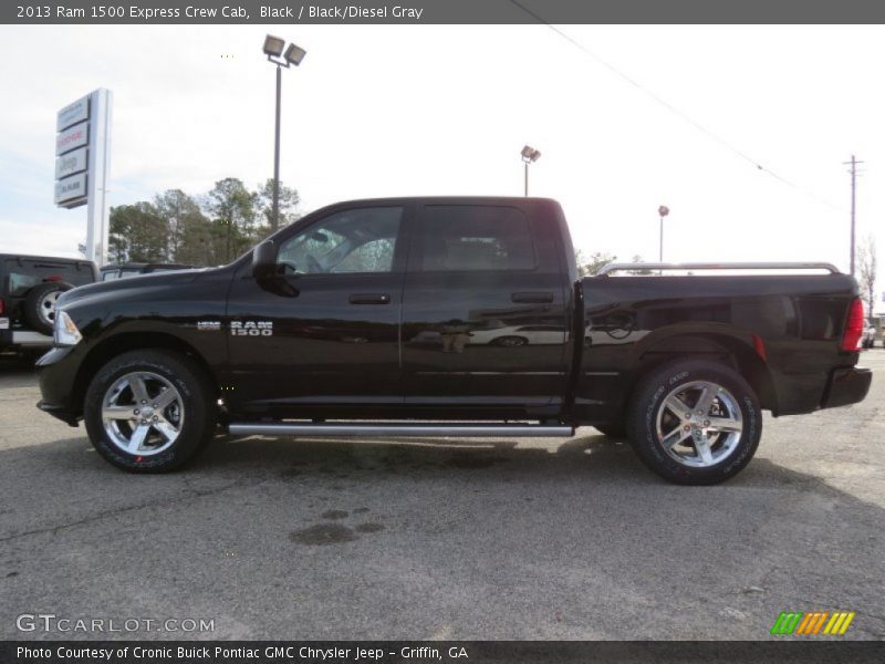 Black / Black/Diesel Gray 2013 Ram 1500 Express Crew Cab