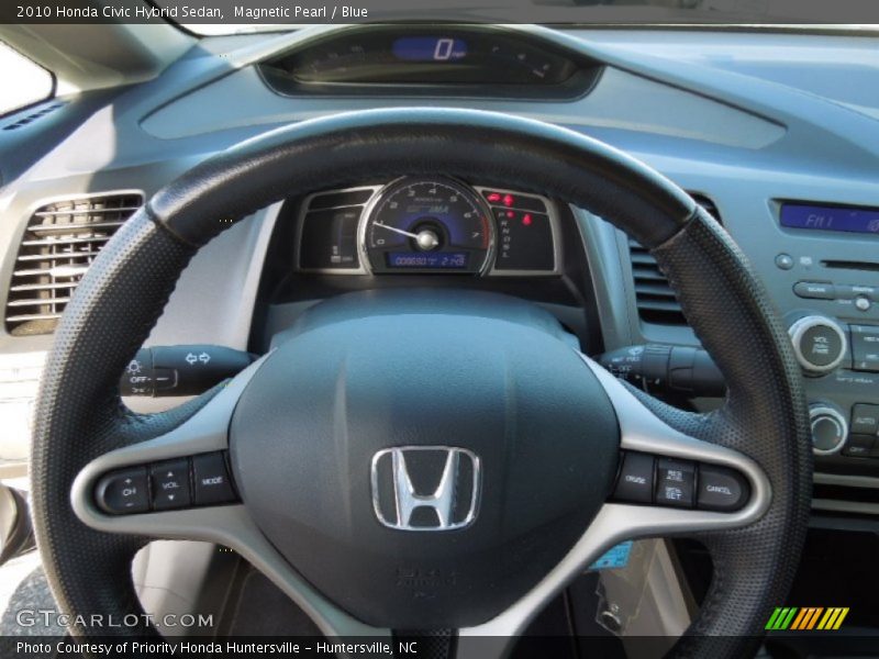 Magnetic Pearl / Blue 2010 Honda Civic Hybrid Sedan