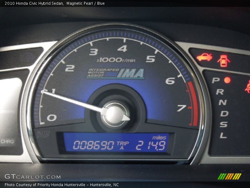 Magnetic Pearl / Blue 2010 Honda Civic Hybrid Sedan