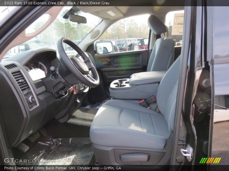 Black / Black/Diesel Gray 2013 Ram 1500 Express Crew Cab
