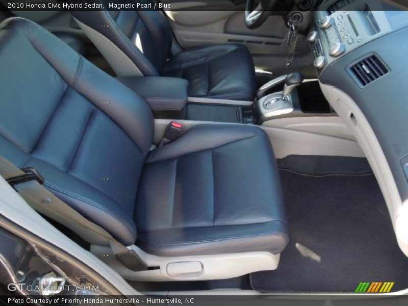 Magnetic Pearl / Blue 2010 Honda Civic Hybrid Sedan