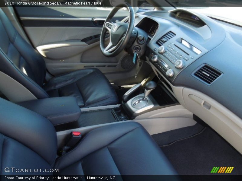 Magnetic Pearl / Blue 2010 Honda Civic Hybrid Sedan